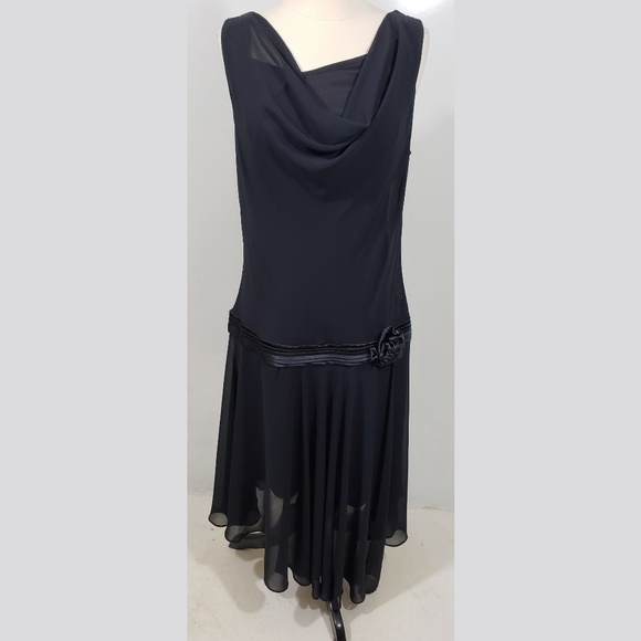 Scarlett Black Drop Waist Sleeveless Dress - Picture 1 of 4